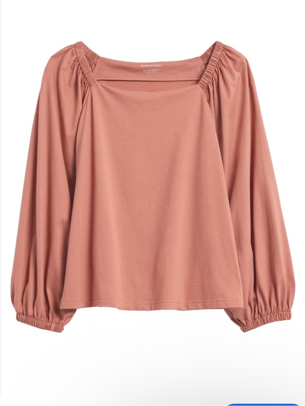 Banana Republic Banana Republic Coral Long
Sleeve Shirt Cotton Top - size S